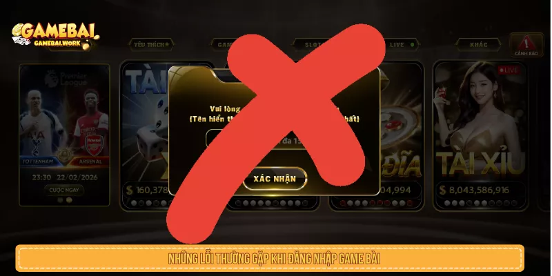 Đăng Nhập Game Bài: Cách Vào Tài Khoản Và Xử Lý Lỗi Những lỗi thường gặp khi đăng nhập game bài