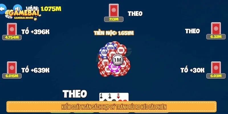 Kiểm soát ngân sách khi chọn bàn đánh bài online